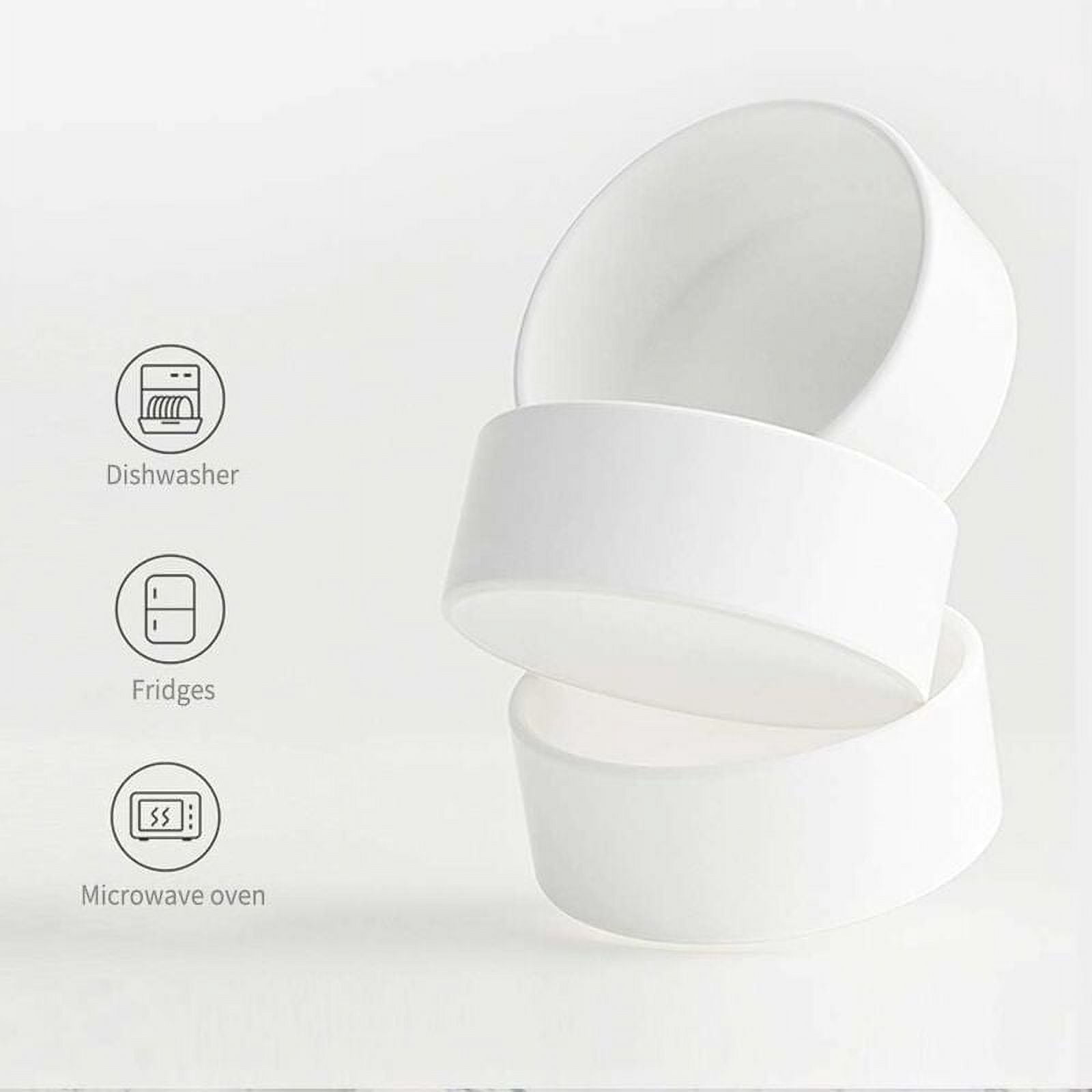 Healthy and Safe Materials for Your Pets, New Bone China & Silicone Elevated Ceramic Dog Bowl Set Ensures Hygienic Feeding (Multiple Colors Available)