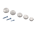 thumbnail image 3 of Clavos de espejo grandes, clavos de espejo de acero inoxidable, clavos de espejo decorativos de vidrio con dientes de cobre, especificaciones, 3 of 3
