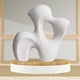 thumbnail image 4 of 2 piezas modernas estatuas de para de Centerpeice, escultura de estatua de cerámica irregular abstracto para decoración BLESIY escultura abstracta, 4 of 7