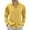 Yellow, variant on WTOBBY Men's Loose-Fitting Casual Button-Down Long Sleeve Shirt in Solid Color, Versatile and Comfortable for Everyday and Business Wear,Beige L