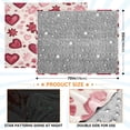 thumbnail image 4 of 70x55 Inches Glow in The Dark Blanket Cozy Throw Camping Blankets for Home and Outdoor Use Gear-shaped Hearts Pattern, 4 of 8