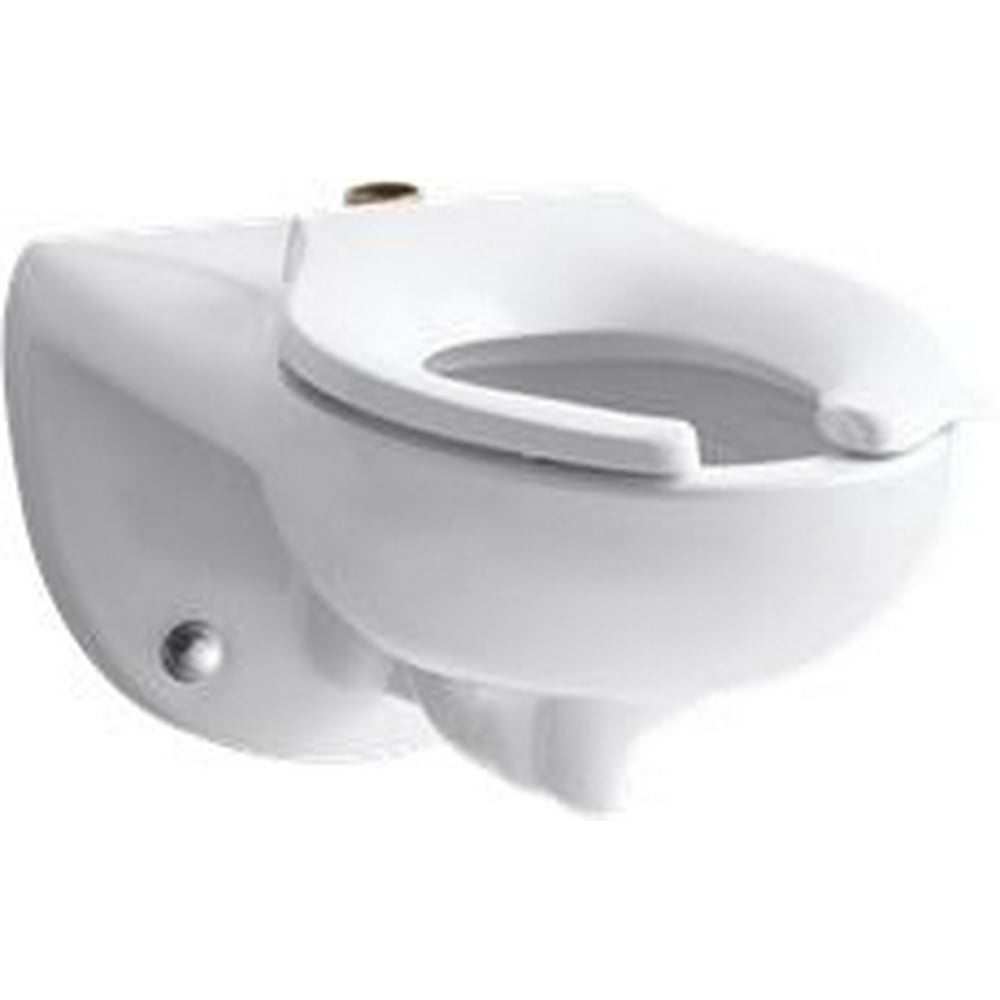 Kohler Kingston Elongated WallMounted Toilet Bowl With Top Inlet, 1.6