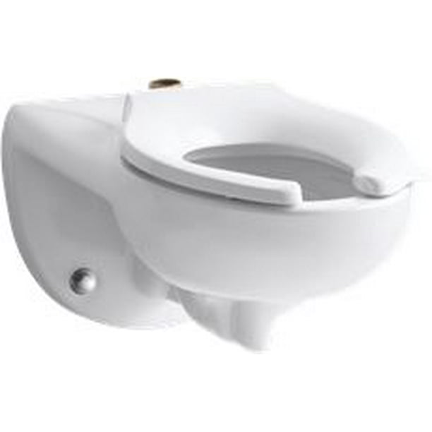 Kohler Kingston Elongated WallMounted Toilet Bowl With Top Inlet, 1.6