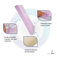thumbnail image 3 of Colchón Cambiador de Pañales Memory Foam con Cinturón de Seguridad Funda Lavable Lila, 3 of 8