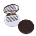 thumbnail image 3 of Pocket Chocolate Cookie Biscuits Compact Mirror With Comb, Cute 1X Mirror & Comb, Portable Cosmetic Mirror With Comb For Handbag, Fashionable Chocolate Cookie Design, Perfect For, 3 of 9