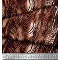 thumbnail image 2 of Soimoi Brown Cotton Duck Fabric Leopard & Wild Animal Skin Print Fabric by The Yard 42 Inch Wide, 2 of 3