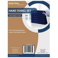 thumbnail image 3 of Bella Vista Hand Towels 6Pc Set With Free 4 Washcloths- Plush, Soft and Absorbent, Pack of 6 Towels- 16x28 Inches- Virgin Ring Spun Cotton. By Cotton Homes(Set Of 6 Piece Hand Towels, Navy Blue), 3 of 8
