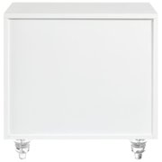 Posh Living Lydia Modern 1-Drawer Nightstand in White