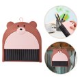 thumbnail image 4 of Shisuyan Small Broom And Dustpan Set Dust Pan And Brush Set Cute Bear Hand Mini Broom And Dustpan Set For Tabletop Keyboards Clean Pet Cages, 4 of 8