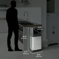 thumbnail image 5 of iTouchless 18 Gallon Rectangular Dual Side Entry Stainless Steel Trash Can with Wheels & Odor Filter, 5 of 7