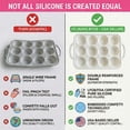 thumbnail image 4 of Juego de 2 moldes de silicona para muffins Bake Boss, antiadherentes, sin BPA, 4 of 9