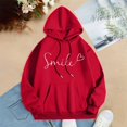 thumbnail image 4 of Graphic Hoodies for Women Fall Winter Long Sleeve Positive Message Hooded Sweatshirt with Pockets Pullover Tops, 4 of 5