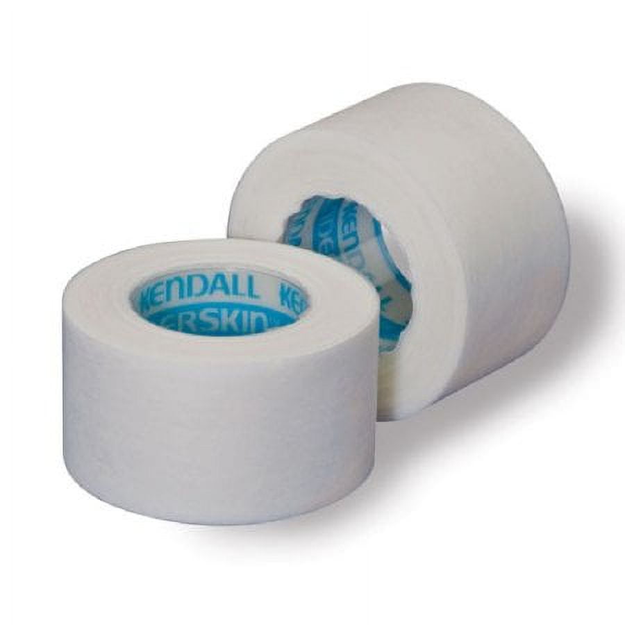Kendall Hypoallergenic Medical Tape, Paper 1/2 Inch X 10 Yard White NonSterile, Cardinal, 1596C - Case of 240