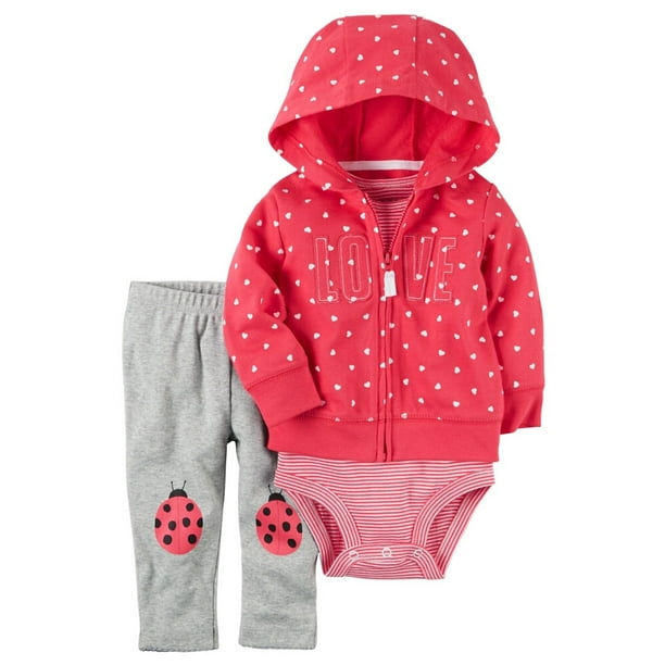 Carter's Carters Baby Clothing Outfit Girls 3Piece Little Jacket Set