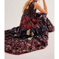 thumbnail image 3 of Brewee Women 2024 Summer Floral Print Boho Dress Spaghetti Straps Ruffle A Line Beach Long Maxi Dress, 3 of 5