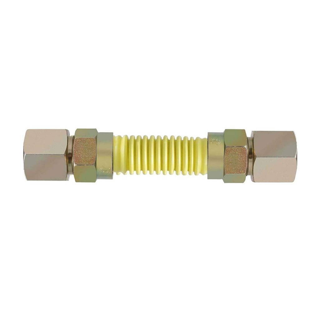 LDR 509 1524SSC Coated Flexible Gas Connector, 3/4Inch FIP x 3/4Inch