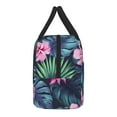 thumbnail image 4 of YFYANG Portable Waterproof Insulated Lunch Bag, Tropical Watercolor Floral Textures Reusable Cooler Bag / Picnic Bag for Adults Teens, 4 of 9