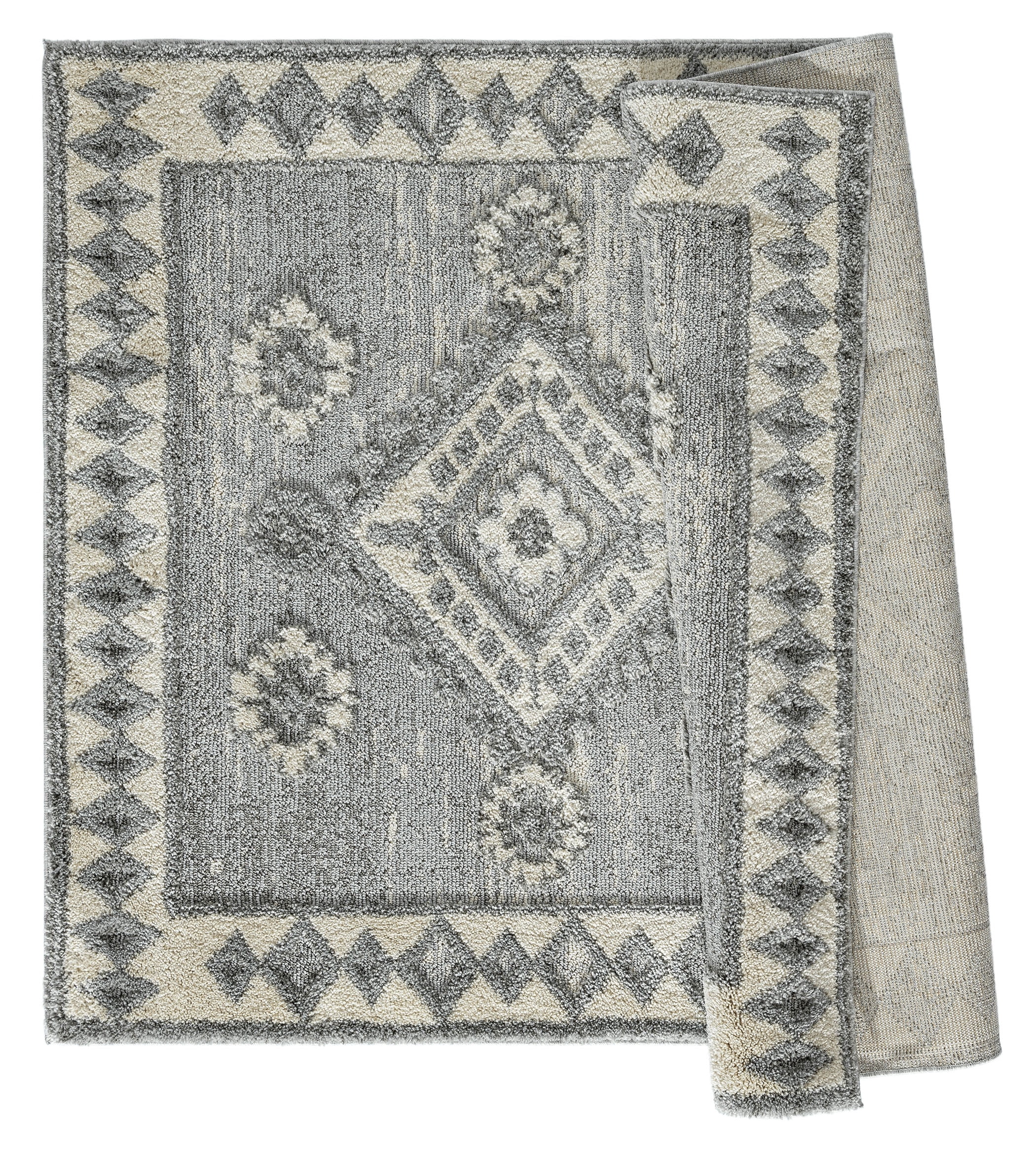United Weavers Decorah Sitka Transitional Border Accent Rug, Grey, 1'10" x 3'