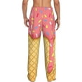 thumbnail image 3 of Xecao Pink Ice Cream Men's Straight Lounge Pajama Pants: The Ultimate in Comfortable Sleepwear, 3 of 9