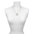 thumbnail image 3 of Delight Jewelry Silvertone Open Pebble Heart Hockey Ring Charm Necklace, 18", 3 of 4