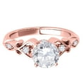 thumbnail image 2 of Aonejewelry 0.50 Ct Diamond Brilliance Cut Engagement Wedding Ring In 14K Rose Gold, 2 of 4