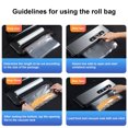 thumbnail image 4 of YAOMOBB Vacuum Sealer Bag Food grade Vacuum Roll for Air tight Storage Compressed Snack Pouch Kitchen Gadget Perfect for Vacuum Sealer Use, 4 of 6