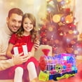 Gear Toy Train, Early Educational Transparent Kids Music Train Toy, Children Electric Rotating