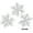 8.66 Inch, variant on 3 Pcs 3.15 Inch Plastic Christmas Glitter Snowflake Ornaments Christmas Tree Decorations Xmas Winter Wonderland Holiday Theme DIY Ornaments Party Supplies
