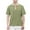 Green, variant on HomeGardon Mens Shirts Turn Down Collar Short Sleeve,Mens Shirts Turn Down Collar Men Solid-Color Casual Zipper Short Sleeve Turndown Collar Shirt,S-XXXL