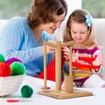 thumbnail image 4 of Wooden Yarn Rack Thread Spool Holder, 1 Piece Yarn Winder For Craft, Knitting, Crocheting, Thread Organizer Stand For & Teenager, Thread Spool Stand For Sewing Room, Storage, 4 of 5