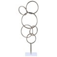 thumbnail image 1 of Sculpture en Métal Fini Gris 21", 1 of 1