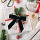 thumbnail image 5 of 12 adornos navideños con lazos de terciopelo con forma de varita mágica | Adornos para árboles y accesorios para envolver regalos | Lazos rojos y verdes con ribete dorado, 5 of 5