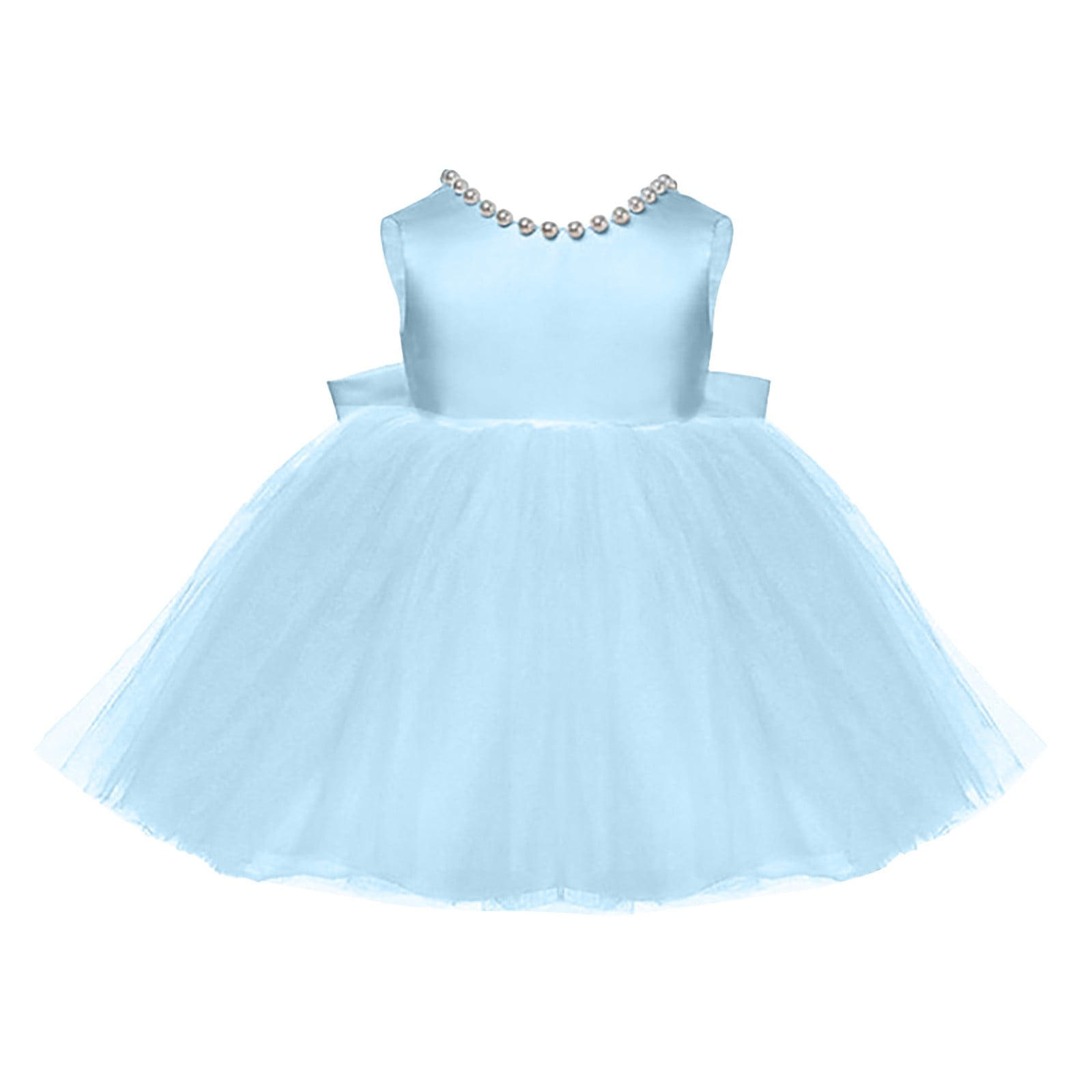 Dunacifa Light Blue Dress for Girls 18-24 Months Baby Girl Dress Summer Outfits Toddler Girls Clothes Boho Casual Sundress Birthday Party Shower