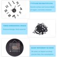 thumbnail image 3 of Reloj de pared 3D DIY, 2 piezas de reloj de pared grande DIY, reloj de pared grande sin marco, pegatina de espejo 3D, péndulo silencioso de metal, reloj de pared de metal moderno, decoración de sala, 3 of 5