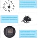 thumbnail image 3 of Reloj de pared 3D DIY, 2 piezas de reloj de pared grande DIY, reloj de pared grande sin marco, pegatina de espejo 3D, péndulo silencioso de metal, reloj de pared de metal moderno, decoración de sala, 3 of 5