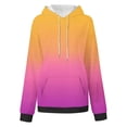 thumbnail image 2 of ylioge Plus Size Hoodies for Women with Front Pocket S-5X Fleece Lined Sweatshirts Womens Trendy Gradient Printed Long Sleeve Pullover Warm Hoodie Tops, 2 of 2