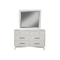 thumbnail image 5 of Flynn Mid Century Modern 7 Drawer Dresser in White Finish, 5 of 7