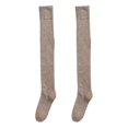 thumbnail image 1 of Thigh High Stocking Thickened Plush Solid Color Stretchy Super Soft Keep Warm Windproof Autumn Winte, 1 of 5