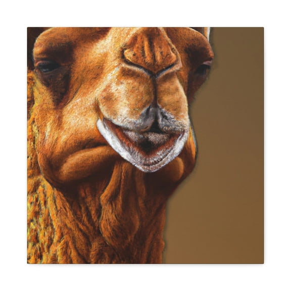 Dromedary in Desert Scene - Canvas