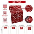 thumbnail image 6 of Winter Retro Snowflake on Red Table Runner 13x60in Non-Slip Cotton Linen Table Runners, Merry Christmas Dresser Scarves TableRunner for Dinner Kitchen Dining Wedding Party, 6 of 9