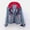 Light Blue, variant on LOVZFMLL Jackets for Women's European Spring Denim Short Jacket Long Sleeved Hooded Casual Jacket
