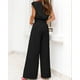 thumbnail image 5 of Pantalón PRETTYGARDEN para mujer, verano 2025, cuello en V, pierna ancha, 5 of 7
