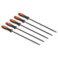 thumbnail image 1 of Unique Bargains Chainsaw Chain Sharpening File 7/32 Inch (5.5 mm) Round Chain Saw Sharpener File Black Red 5 Pack, 1 of 6