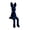Dark Blue, variant on Dserhfy Sitting Bunny Statue Flocking Rabbit Figurine Easter Bunny Ornaments for Living Room Cabinet Home Tabletop Decor