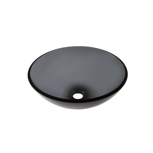 Novatto Glass Circular Vessel Bathroom Sink