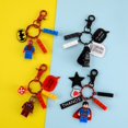 thumbnail image 2 of New Superhero Building Blocks Keychain Spiderman Captain America Hulk Iron Man Cartoon Keyring for Boys and Girls Bag Pendant heqiyong LED, 2 of 2