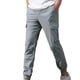 thumbnail image 2 of Pantalones largos para hombre, moda, sólidos, casuales, cintura elástica, bolsillos, pantalones deportivos, pantalones para hombre, 2 of 6