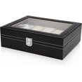 thumbnail image 5 of Estuche para relojes/soporte de exhibición/caja/almacenamiento para relojes en PU y vidrio, 5 of 5