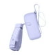 thumbnail image 2 of plegable compacto, resistente y moderno con correa para el hombro, ideal para viajes, senderismo, camping, playa y otras actividades al aire violeta, 2 of 10