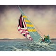 thumbnail image 2 of Black, Karl 14x12 Gold Ornate Wood Framed with Double Matting Museum Art Print Titled - Morning Star, 2 of 4